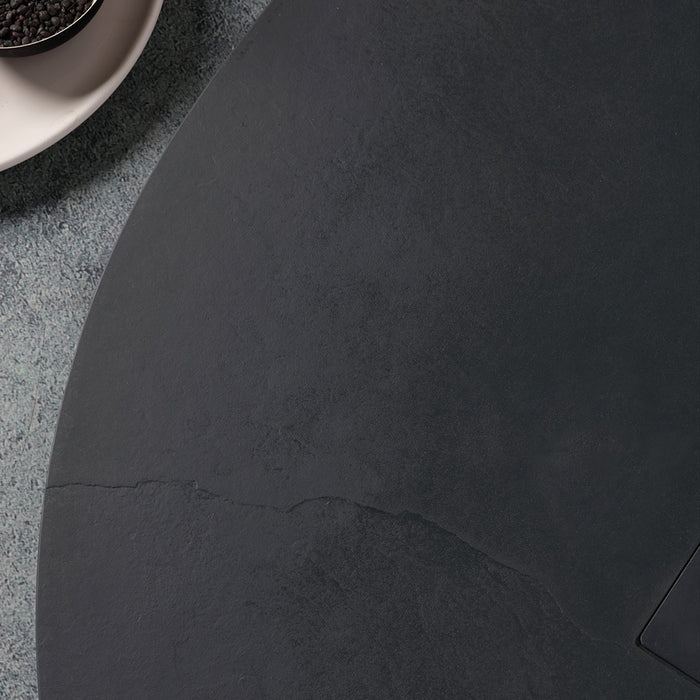 Piatto doccia semicircolare 90x90 antracite