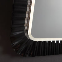 Specchio con cornice in vetro fuso 94x68