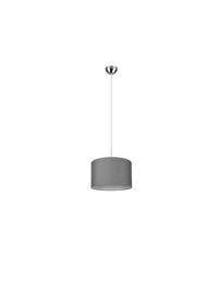 Sospensione Singola Hotel Paralume Grigio Ø40 cm Trio Lighting