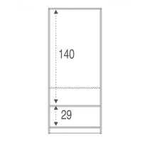 Armadio multiuso due ante Bianco 77x52x h182 cm