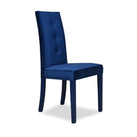 Sedia imbottita blu 47x46x101 cm