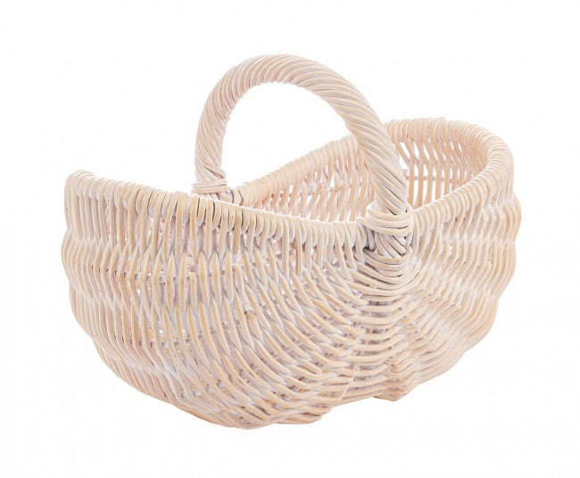 Cesto 49x31x21h narra sbiancato