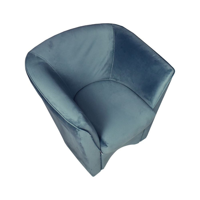 Poltrona Tago in tessuto ottanio Riviera 18 H76xL75xP66