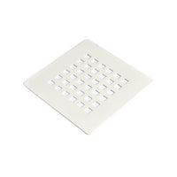 Griglia scarico doccia acciaio inox bianco