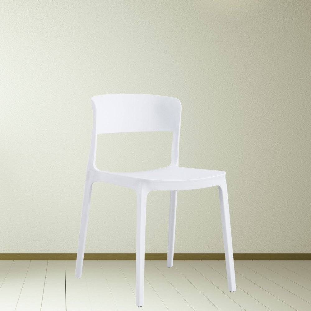 Sedia diaspro polipropilene 46x51x74 cm bianco