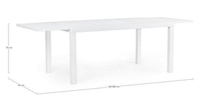 Tavolo All.Hilde 160-240X90 Bianco Ld30