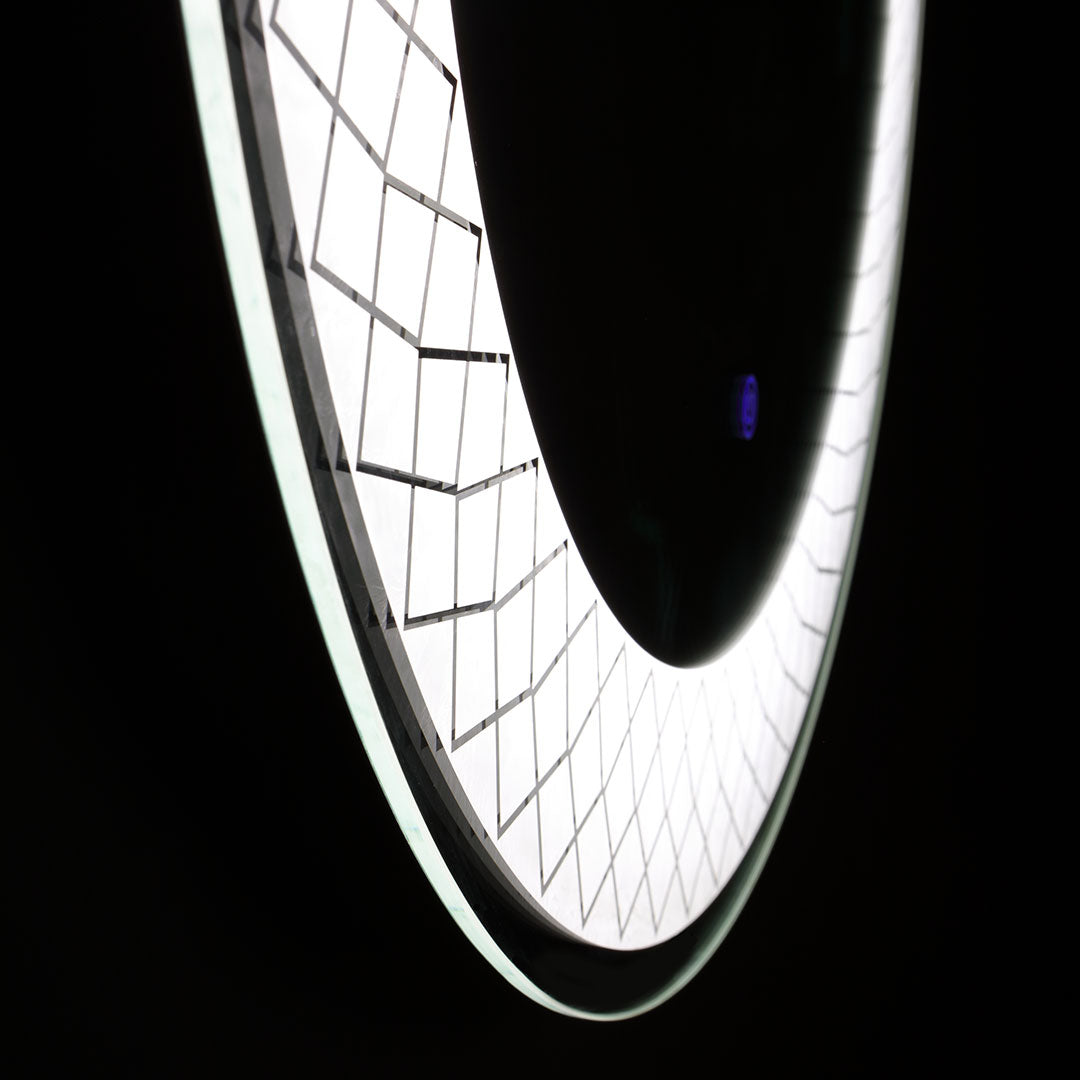Specchio rotondo 70 cm con led illuminato