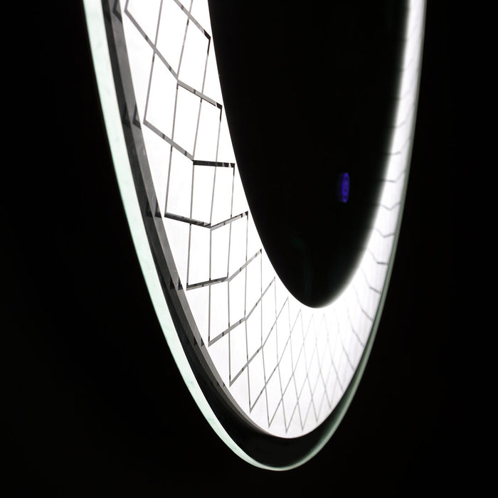 Specchio rotondo 70 cm con led illuminato