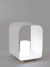 Lampada led bianca 25x26x35h in alluminio
