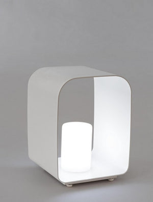 Lampada led bianca 25x26x35h in alluminio