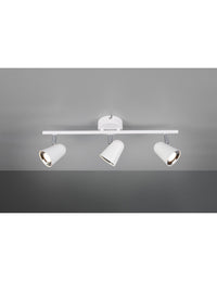 Faretto Toulouse Bianco 3 Spot Led L48 cm Trio Lighting