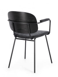 2x Sedia grigia scura 57x60x80 cm