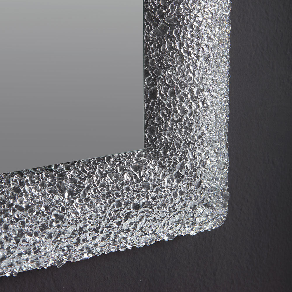 Specchio in vetro fuso retroilluminato 90x62