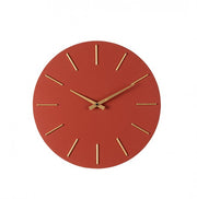 4x Orologio da parete mattone D.40x5h in legno