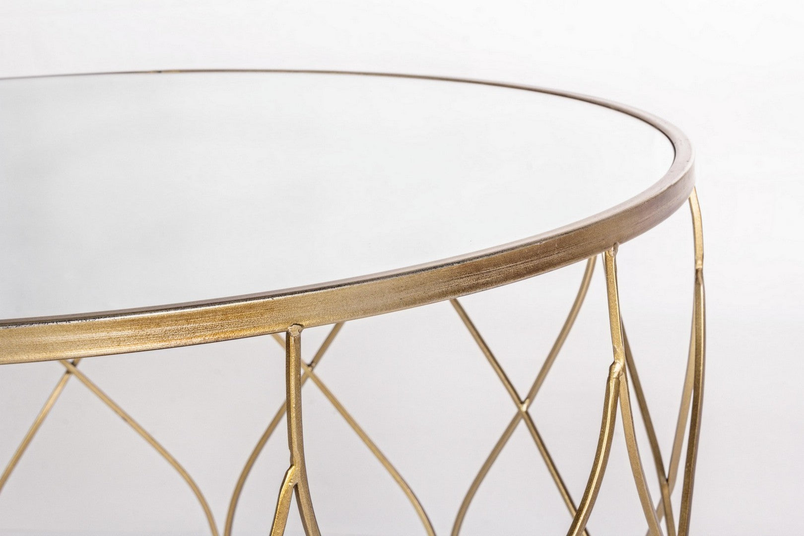 Set 2 tavolini metallo Elenor