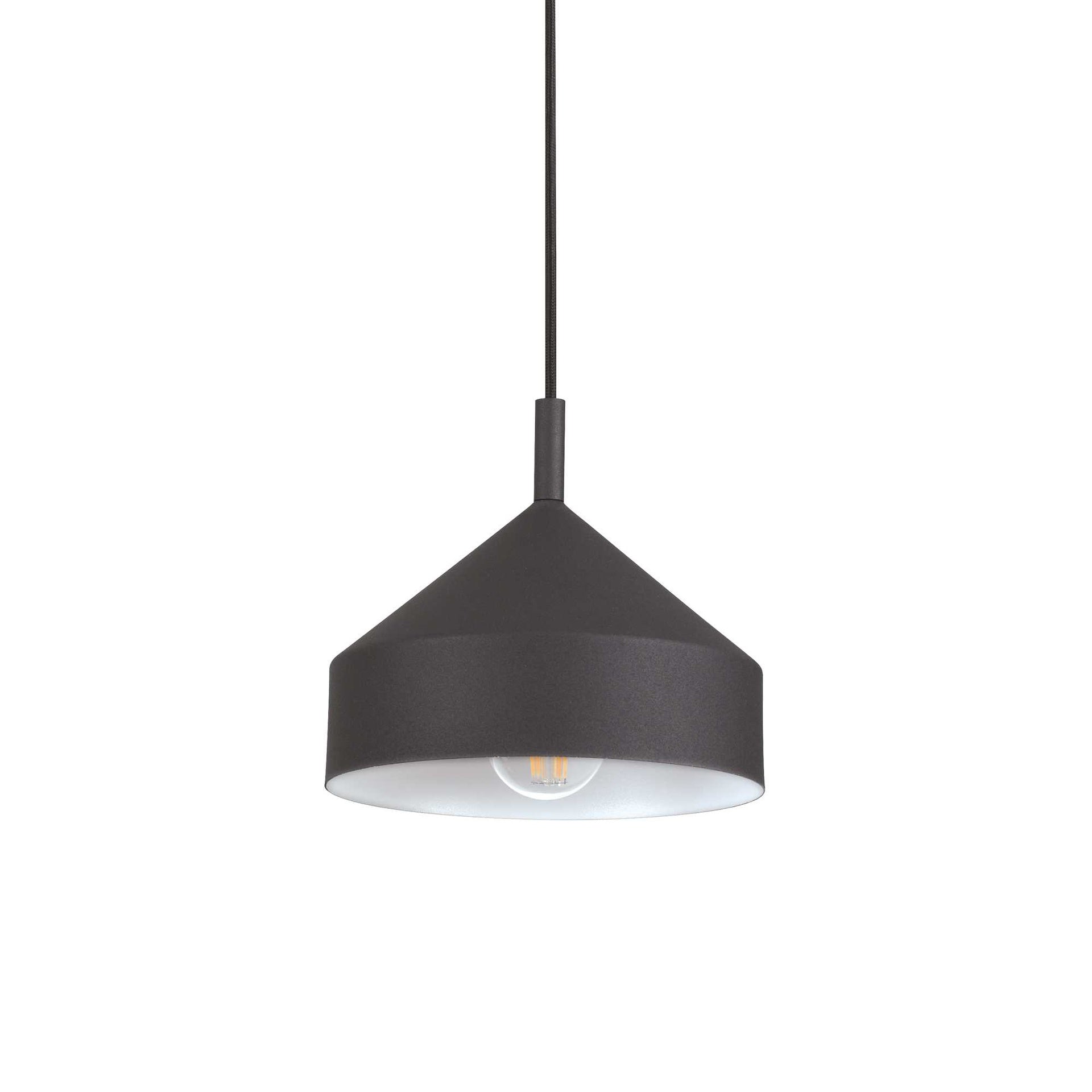 Lampada a sospensione nero D 210 x H min 400 - max 2150 mm