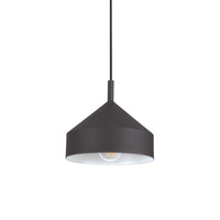 Lampada a sospensione nero D 210 x H min 400 - max 2150 mm