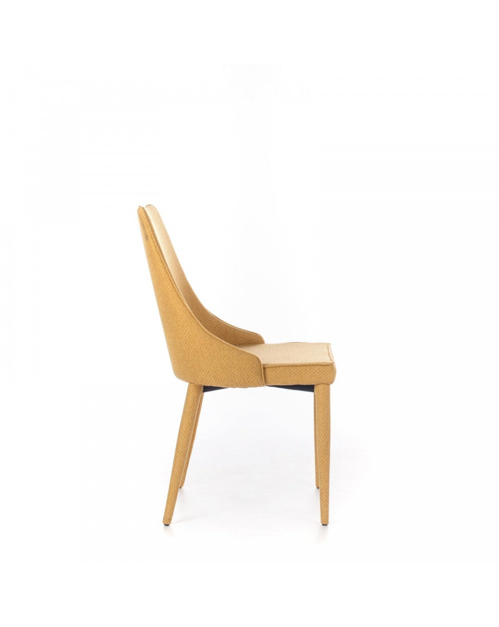 4x Sedia in tessuto Myriam giallo ocra STS