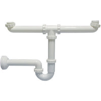 Sifone per lavelli a 2 vie 1 1-2 d.40