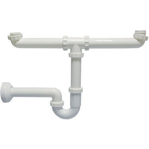 Sifone per lavelli a 2 vie 1 1-2 d.40