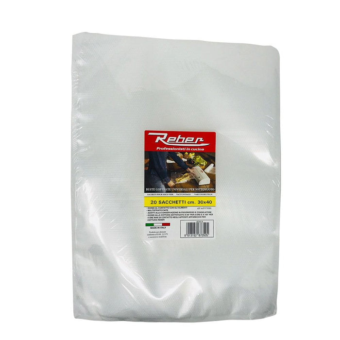 Sacchetti goffrati 30x40 cm - 20 pz