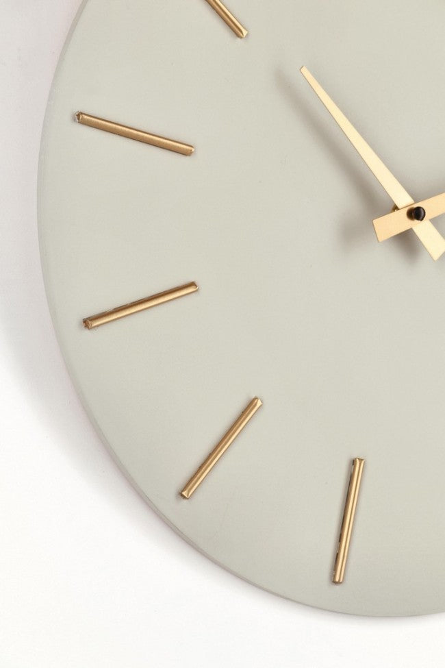 4x Orologio da parete tortora D.40x5h in legno