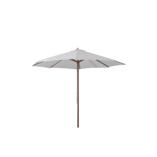 Ombrellone in legno 3 metri Ecrù