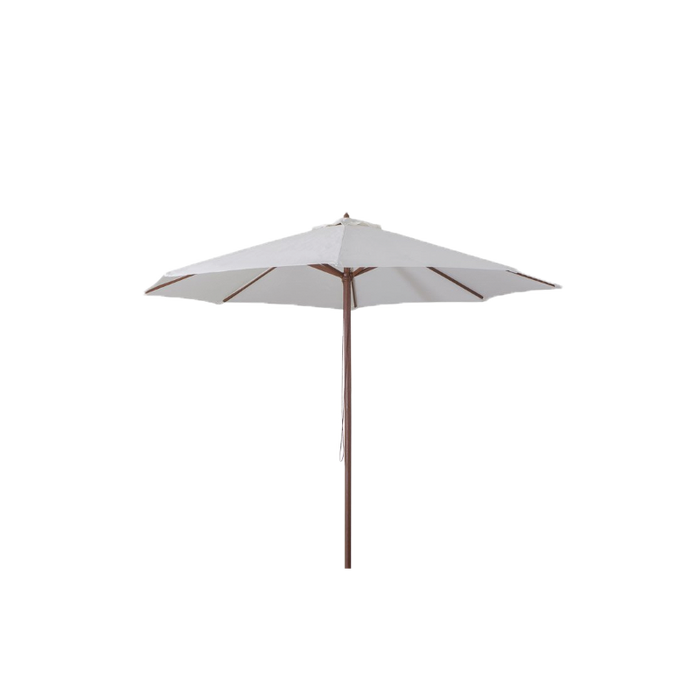 Ombrellone in legno 3 metri Ecrù