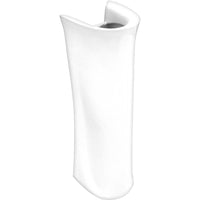 Colonna felce in porcellana bianca