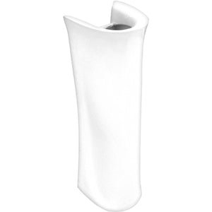 Colonna felce in porcellana bianca