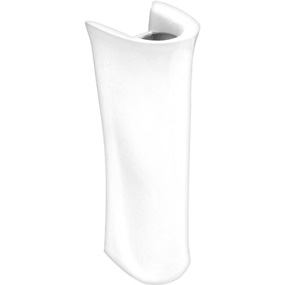 Colonna felce in porcellana bianca