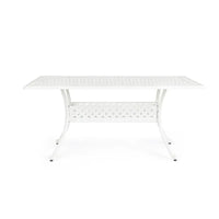 Tavolo rettangolare da esterno Ivrea bianco cm 90x160