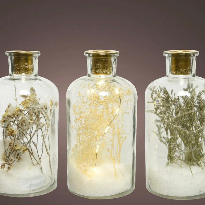 Portacandela in vetro trasparente 16x10 cm