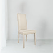 Sedia beige in ecopelle 47x47x101 cm