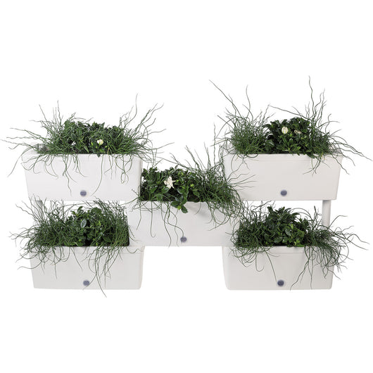 Fioriere componibili grigie 52x23xh27 cm