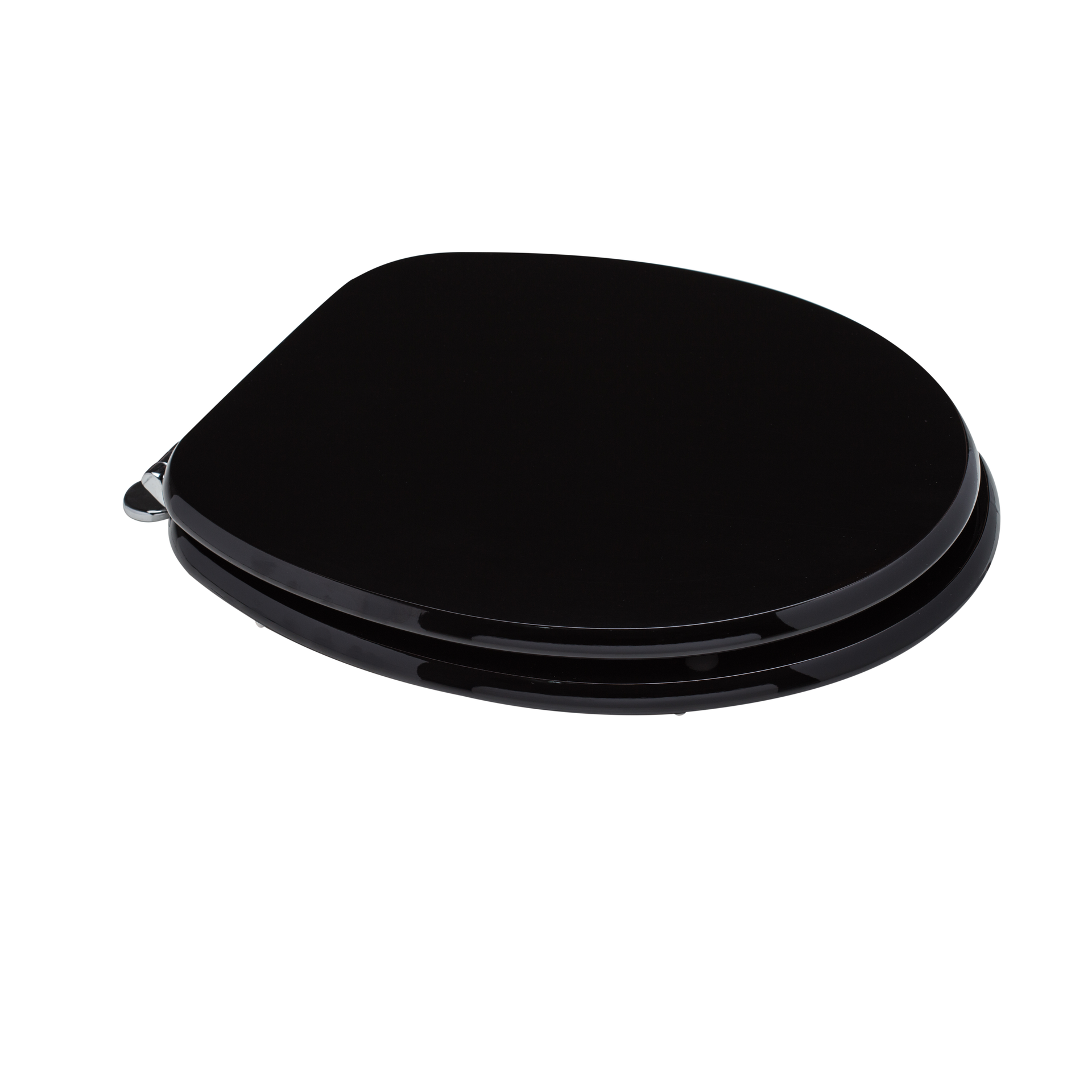 Copriwater universale nero in legno FSC