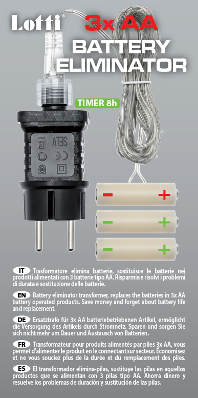 Trasformatore per alimentazione 3xAA