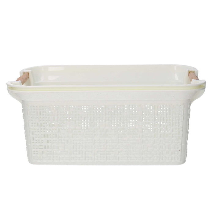 Cassetto plastica bianco rettangolare cm 53x34h24