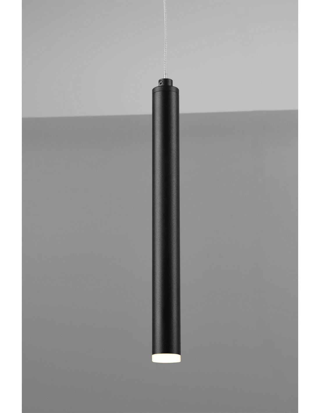 Sospensione Moderna Tubular 11 Tubi Led Nero L115 cm Trio Lighting