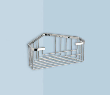 Portasapone angolare in inox da doccia