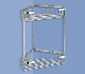 Portasapone doppio angolare in acciaio inox