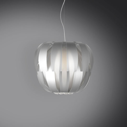 Sospensione 2 Luci Silver in Metallo Cromato Cm. 60 x 54h