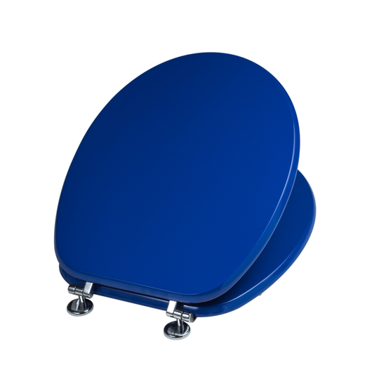 Sedile wc blu elettrico in MDF FSC