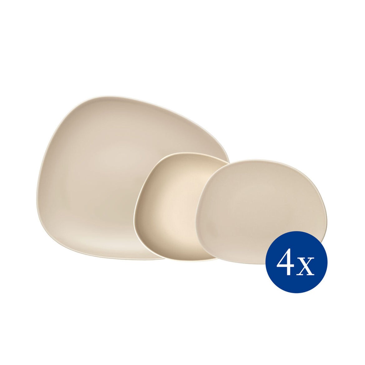 Set di 12 piatti in ceramica assortiti