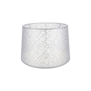 Paralume Deco ASZ1181 tessuto bianco motivo ricamo