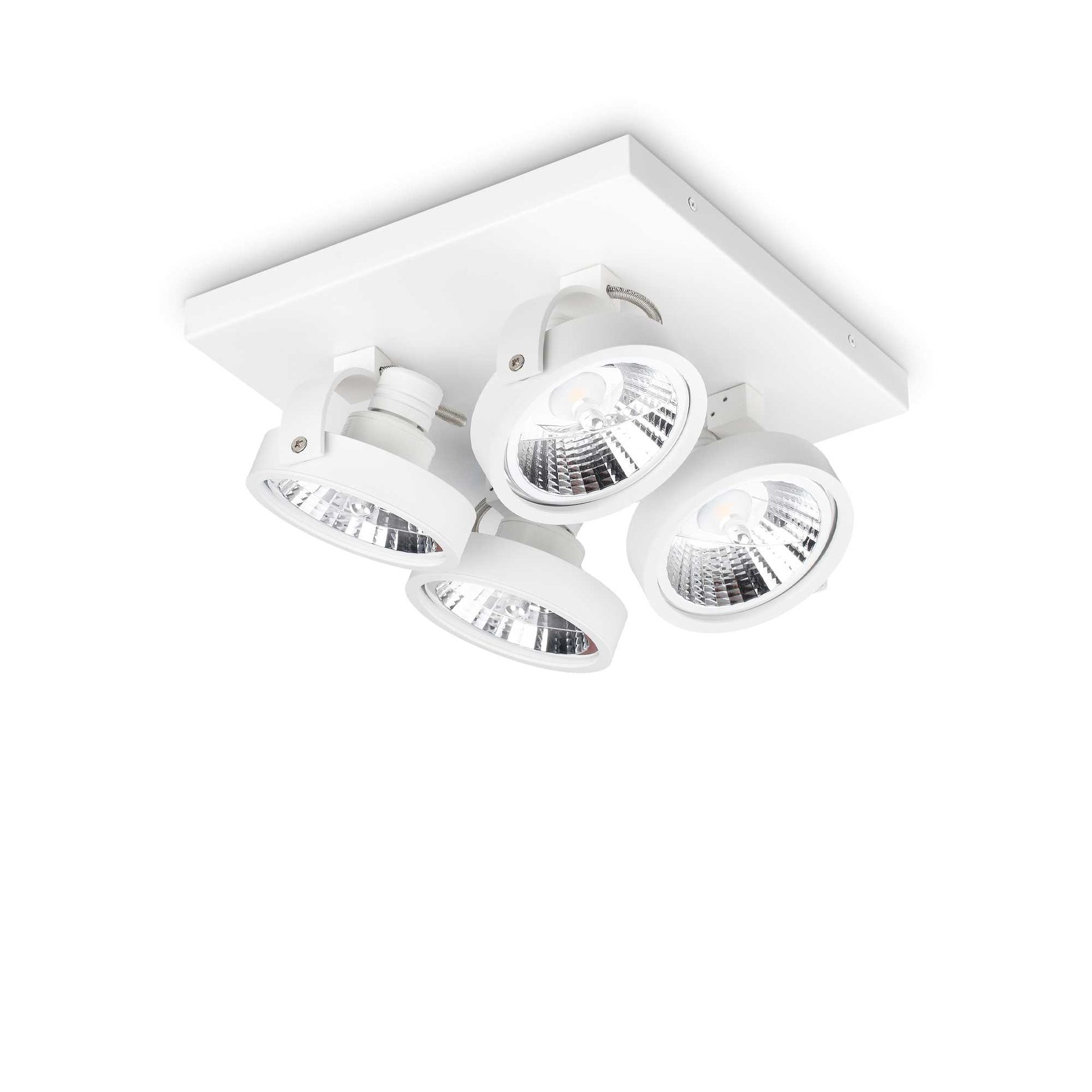 Lampada da soffitto Konig, bianca, L280xH125-165xP280mm