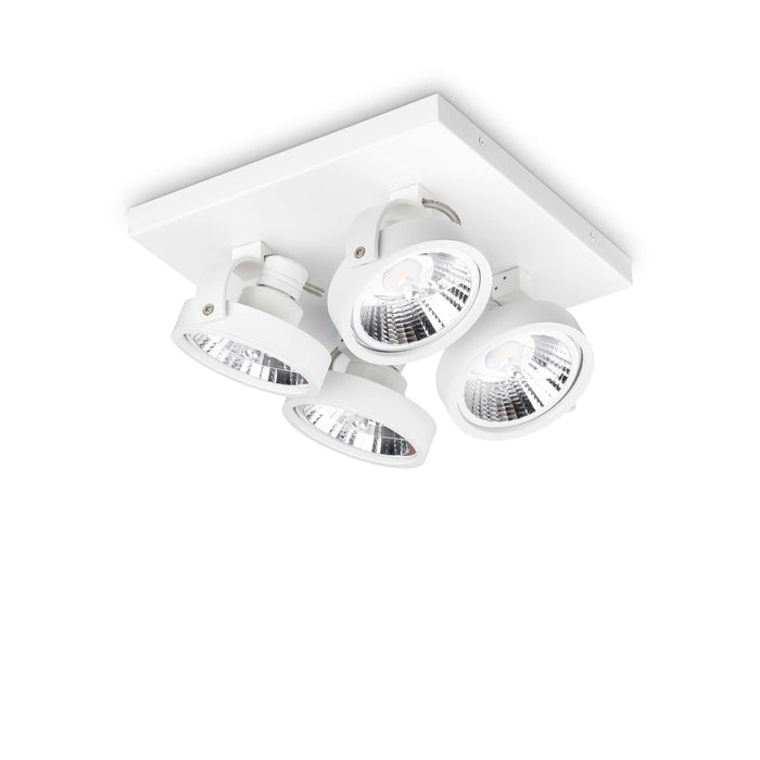 Lampada da soffitto Konig, bianca, L280xH125-165xP280mm
