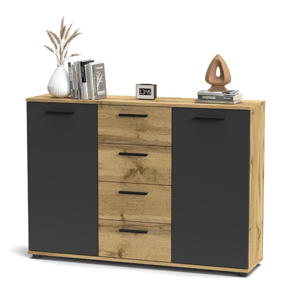 Credenza rovere wotan 120,2x85,3x32,5