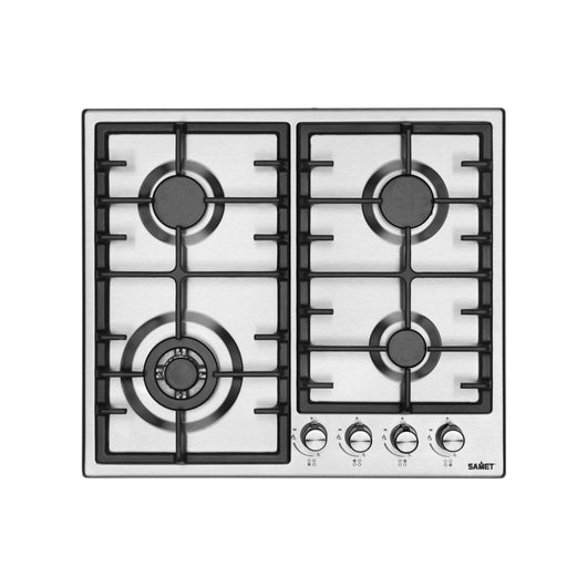 Samet Piano cottura Efesto Inox 4 fuochi L58xP51