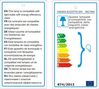 Lampadario in carta D.38x42h